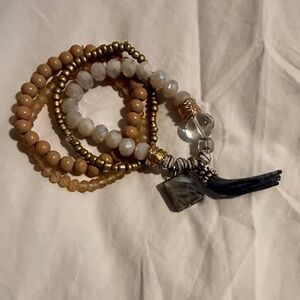 Elegant Multi-Color Beaded Bracelet Set